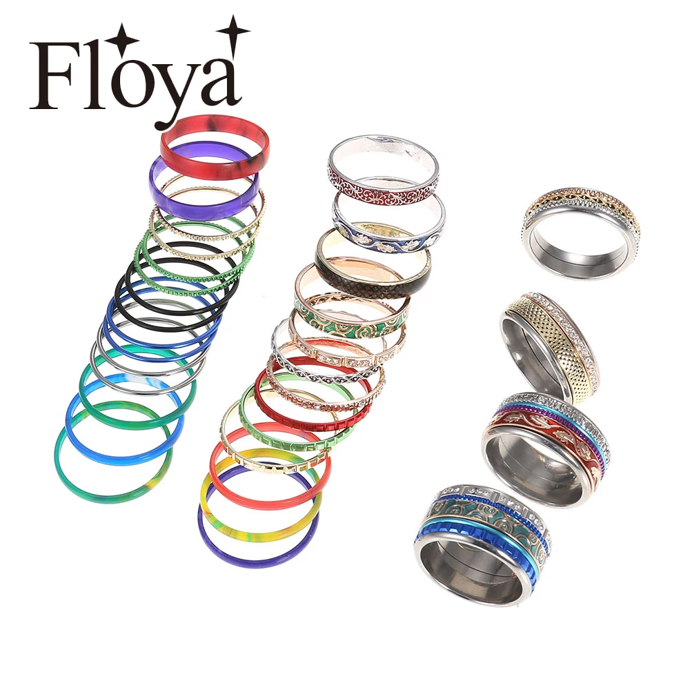Набор Колец Floya из нержавеющей стали стереоскопическое регулируемое кольцо в