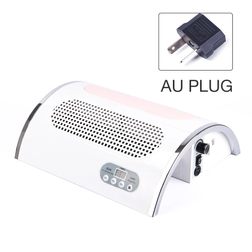 AU Plug 54 Вт светодиодный пылесос с УФ-лампой для ногтей, всасывающий пылесборник 25000 об/мин, дрель, педикюрная пилка для полирования ногтей, инструменты - Цвет: AU Plug