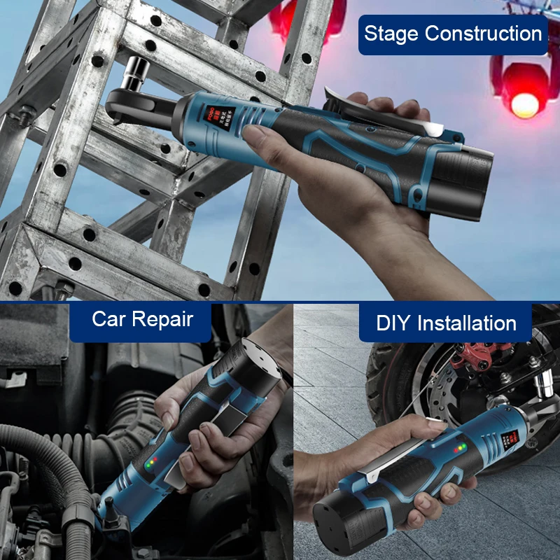 Электрический гаечный ключ 12-25 в беспроводной с трещоткой 3/8 дюйма для снятия