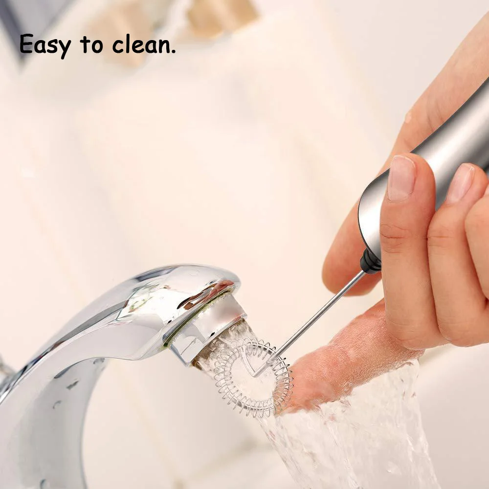 USB Multifunction Stainless Steel Two Speeds Chargeable Double Spring Whisk Electric Milk Frother Egg Beater Handheld Mixer | Бытовая