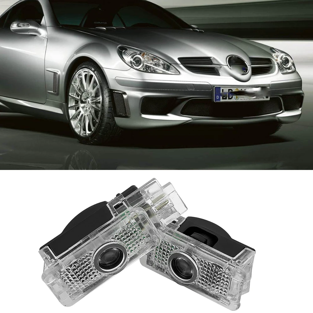 

4 Pcs For Mercedes AMG Auto Logo Laser Projector Welcome Light LED Car Door Lamp for Benz W203 R171 R199 W209 W240 Class C SLK