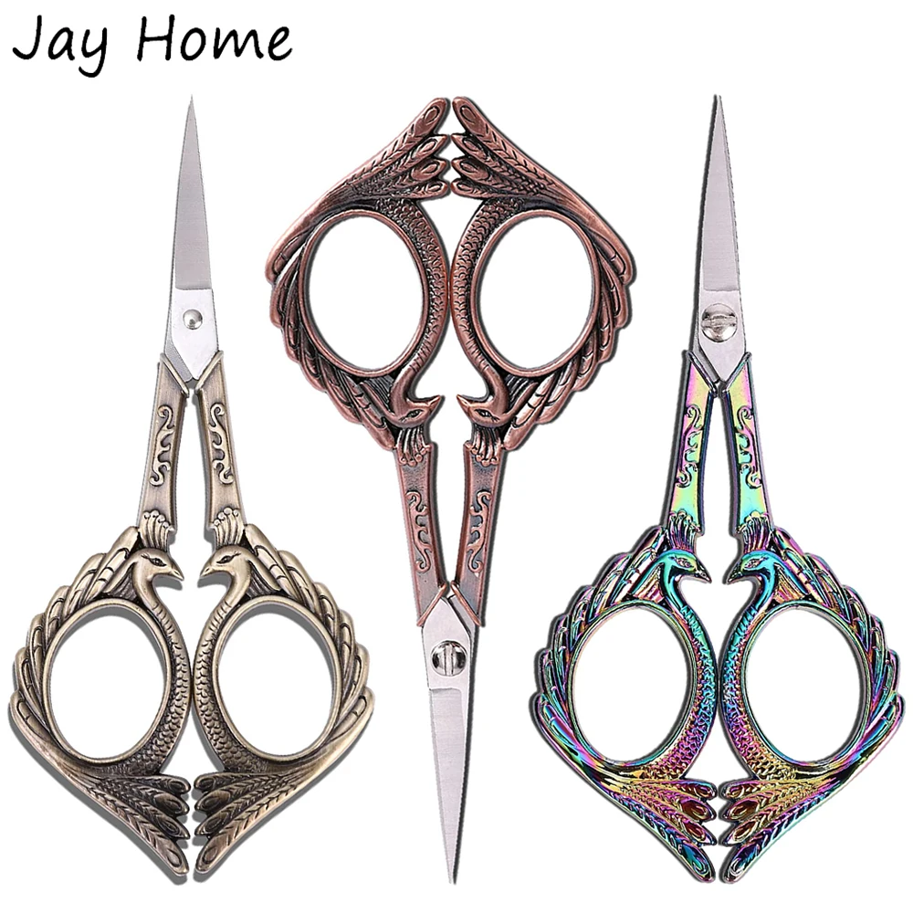 

5 Inch Embroidery Scissors Small Vintage Sharp Shears for DIY Craft Sewing Scissors Needlework Fabric Cutter Dressmaker Scissors