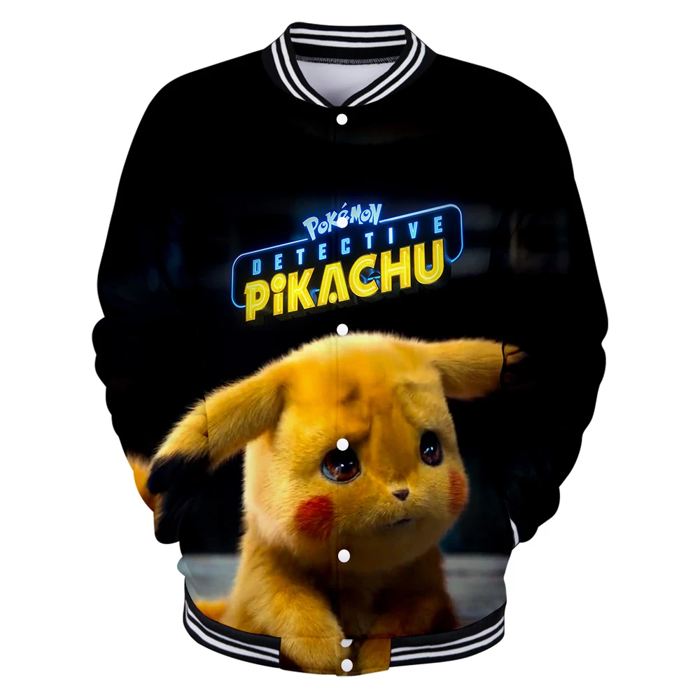 Новинка бейсбольные куртки с 3D принтом Покемон для женщин/мужчин модная куртка