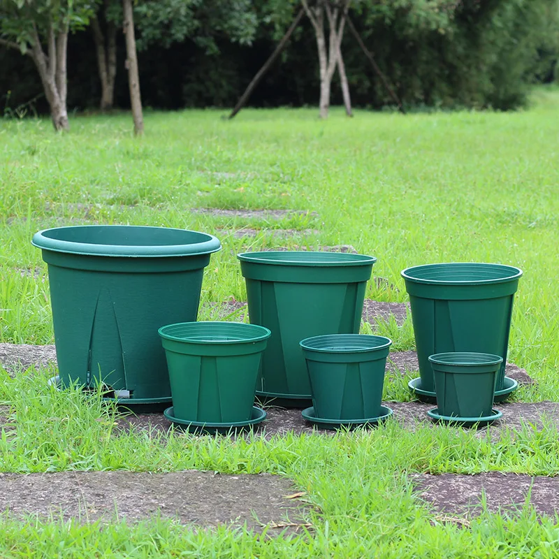 Пластиковый цветочный горшок для улицы полипропиленовый пола суккулентов