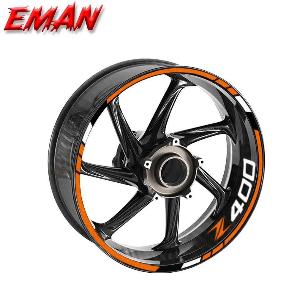 

For Kawasaki Z400 Z 400 Motorcycle Wheel Hub Rim Stripe Reflective Decal Decorative Stickers