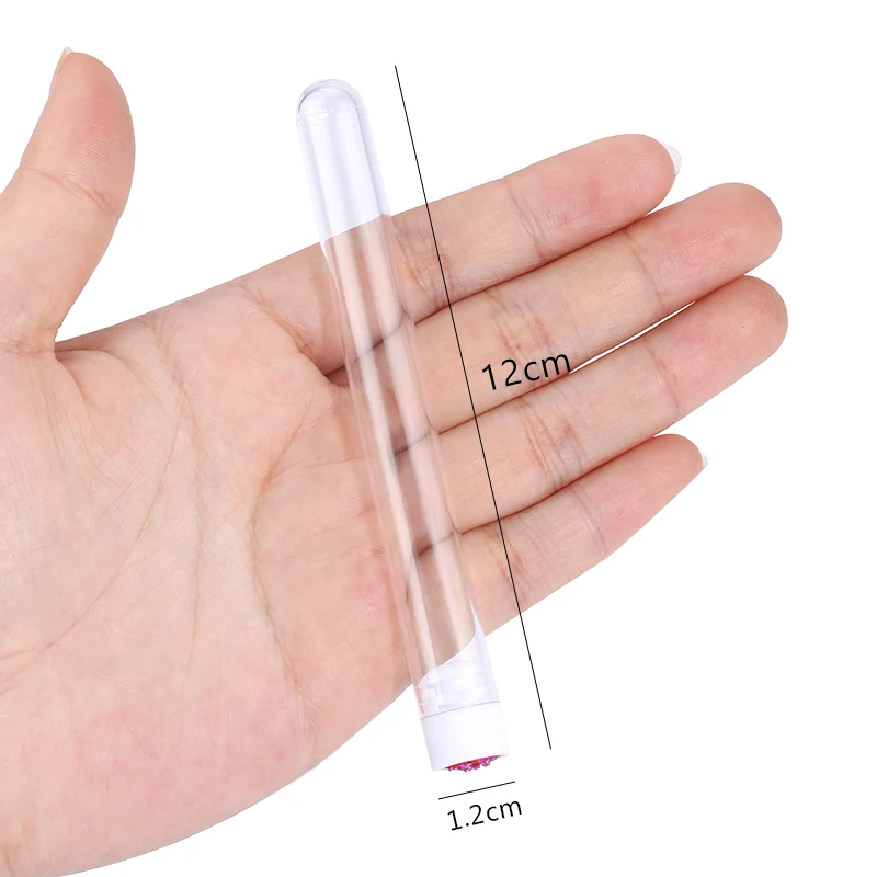 

Reusable eyebrow brush tube disposable eyelash brush eyebrow brush replaceable dust-proof Sparkling broken diamond at bottom