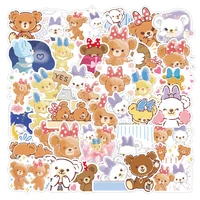 103050pcs cute bear and rabbit cartoon graffiti stickers luggage laptop car decoration stickers wholesale