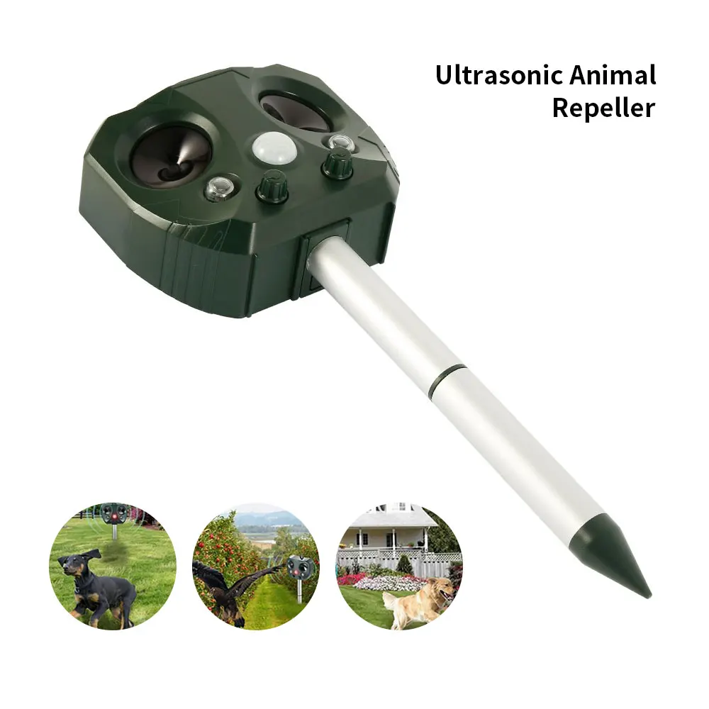 Уличный Ультразвуковой Отпугиватель вредителей на солнечных батареях