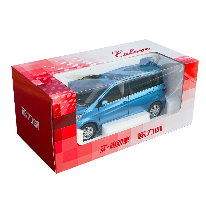 Масштаб 1:18 оригинальный Changan Oulove литый под давлением синий фургон модель