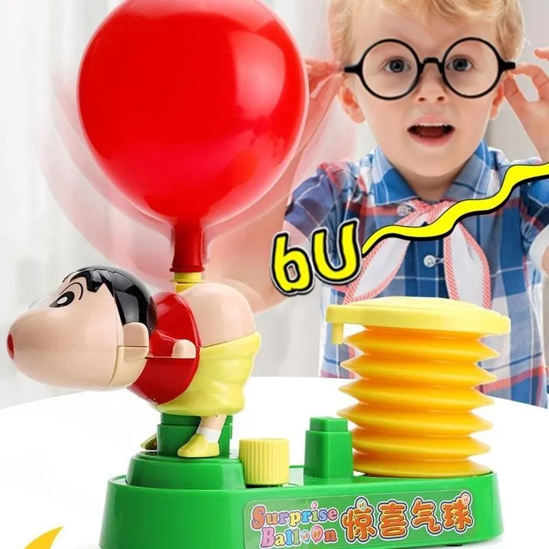 

Toy Packing Crayon Shin-chan Balloon Car Surprise Balloon Fart Tricky Education Toy Prank Early Flying Childhood For Childr M8O7
