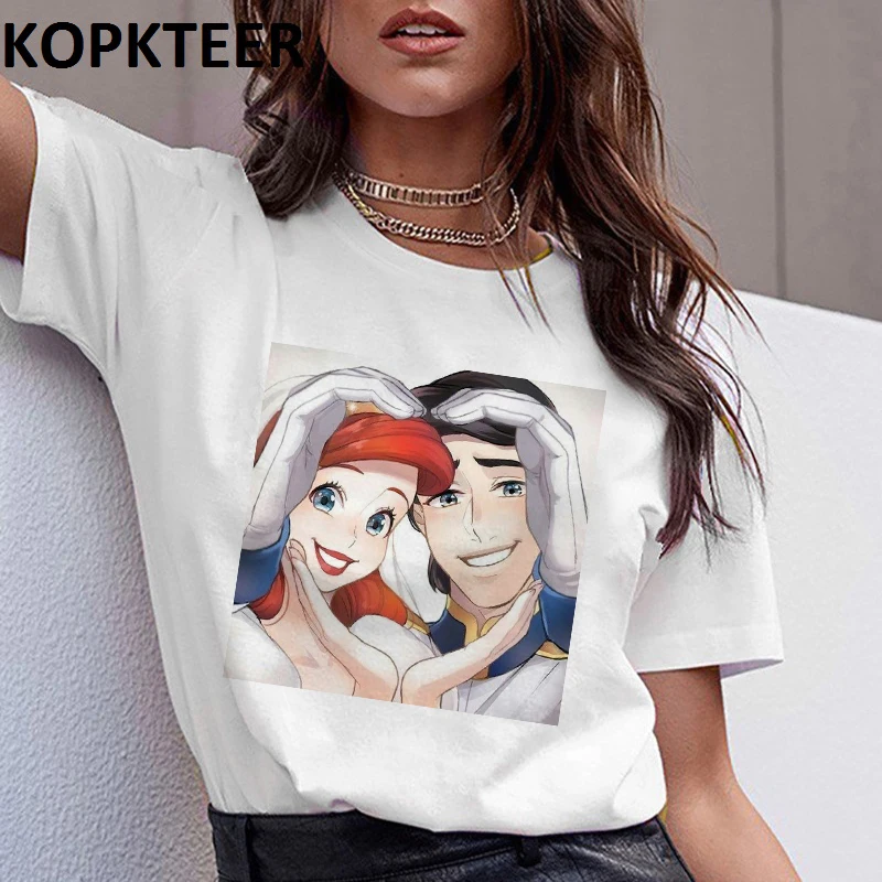 Женская одежда, футболка, Femme, Harajuku, футболка, принцесса, рисунок, графический Рисунок, футболки, уличная одежда, топы, корейский стиль, Винтаж, Camiseta Mujer