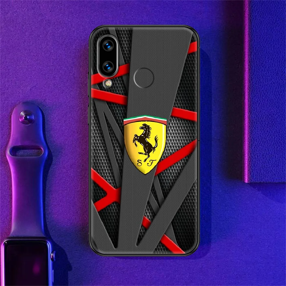 

soprt car Ferraries Phone case For Huawei P Mate P10 P20 P30 P40 10 20 Smart Z Pro Lite 2019 black soft funda art waterproof