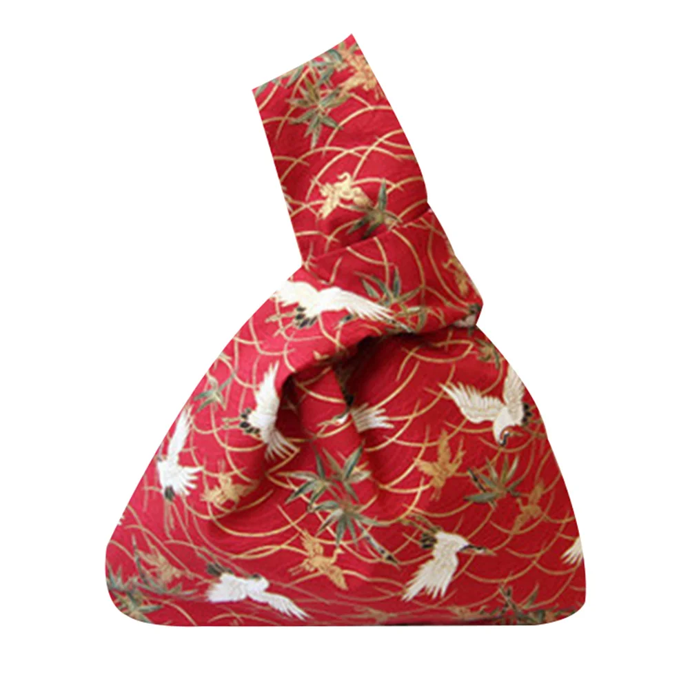 Сумка-тоут женская с принтом модный саквояж на запястье простым рукавом и узлом