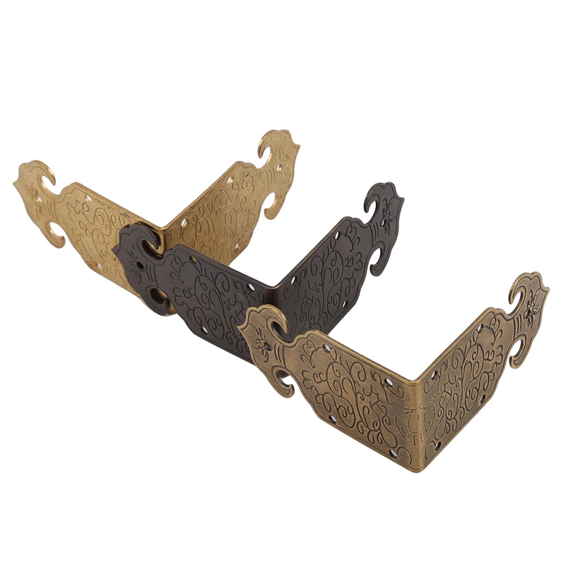 Высококачественный винтажный уголок для чемодана углы резные с узором декор