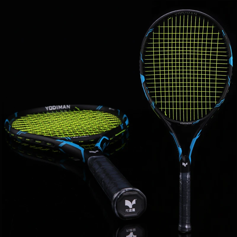 

Легкие Теннисные ракетки для взрослых, профессиональные теннисные игровые ракетки, ракетки из углеродного волокна, теннисное фитнес-обору...