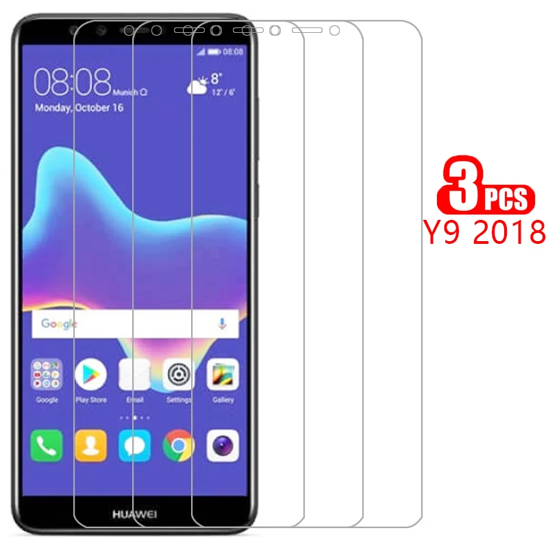 

protective tempered glass for huawei y9 2018 screen protector on y92018 y 9 9y safety film huawey huawe huwei hawei huawi huawai