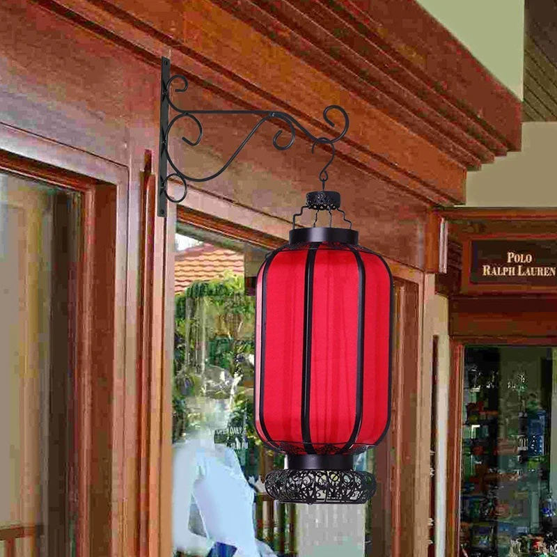 Настенные подвесные кронштейны крючки для садовой корзины фонарь газон