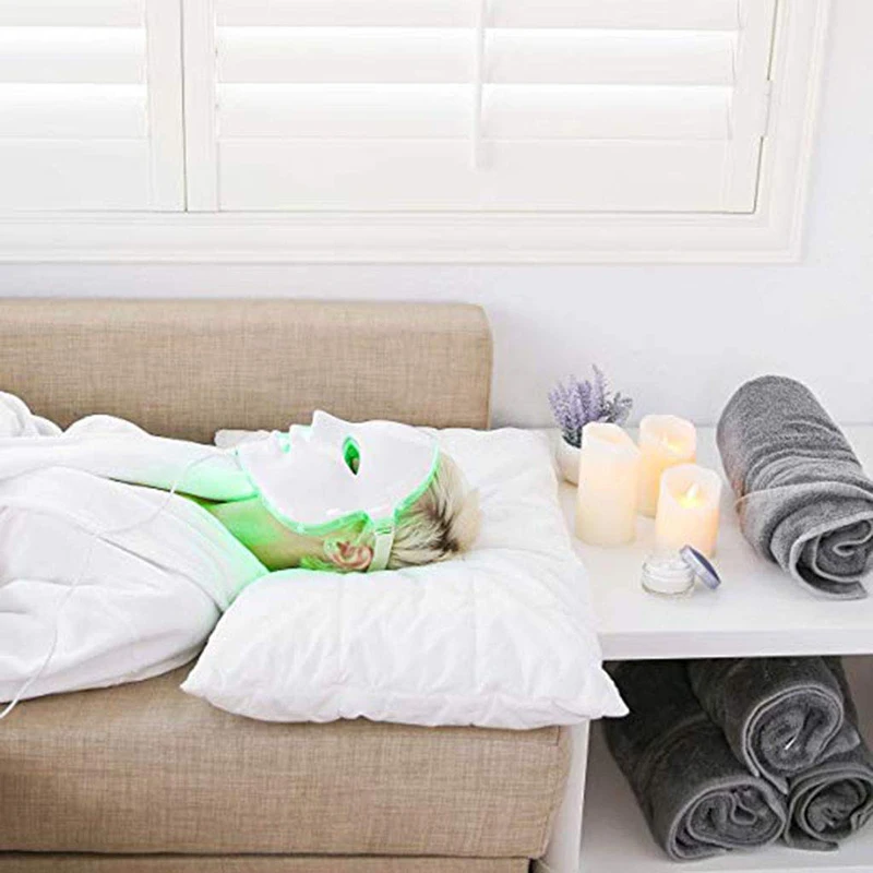 7 цветов светодиодный маска для лица Фотон светильник терапия здорового