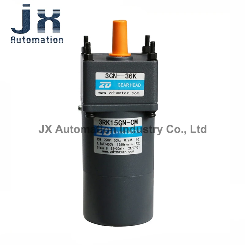 Электромагнитный тормозной мотор ZD 15 Вт 220 В 3RK15GN-CM + 3GN15K 3GN36K 3GN18 0K шестеренка 3 ~ 200K