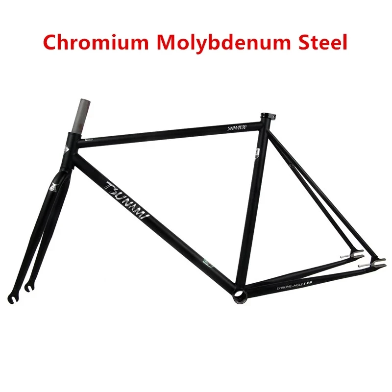 700C Bicycle Frame Chromium Molybdenum Steel Tsunami SNM4130 Fixed Gear Fixie Bike Frameset Cycling Parts Cheap Free Shipping
