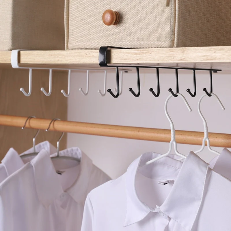 

Storage Rack Multi-function Under Cabinet Kitchen Metal Hook Organizer Holder For Kitchen Home DSD666