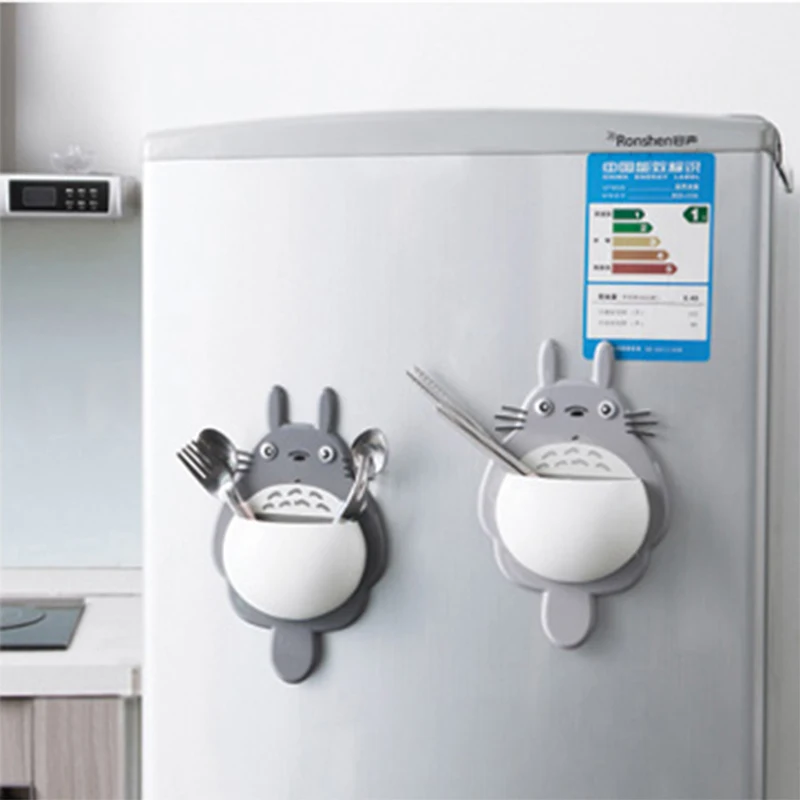 Зубная щетка настенное крепление МИЛЫЙ Тоторо присоска холодильник ящик для