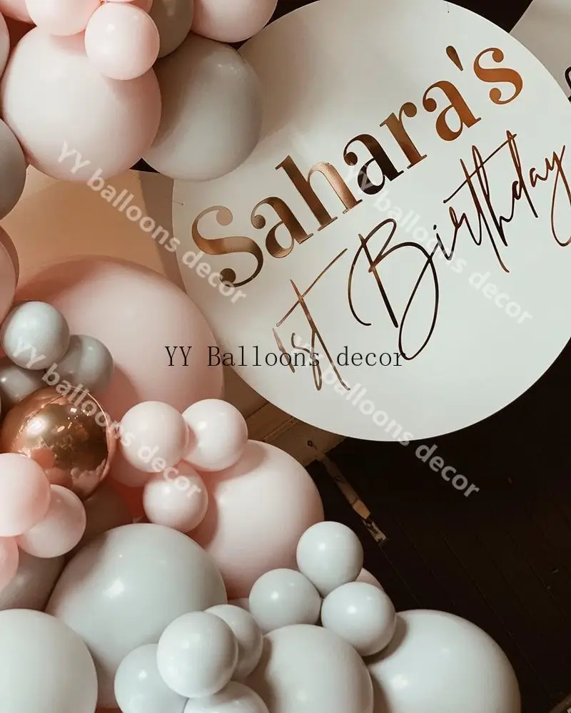 159 шт. розовый Макарон арка для воздушных шаров 1 серо-розовое золото воздушный