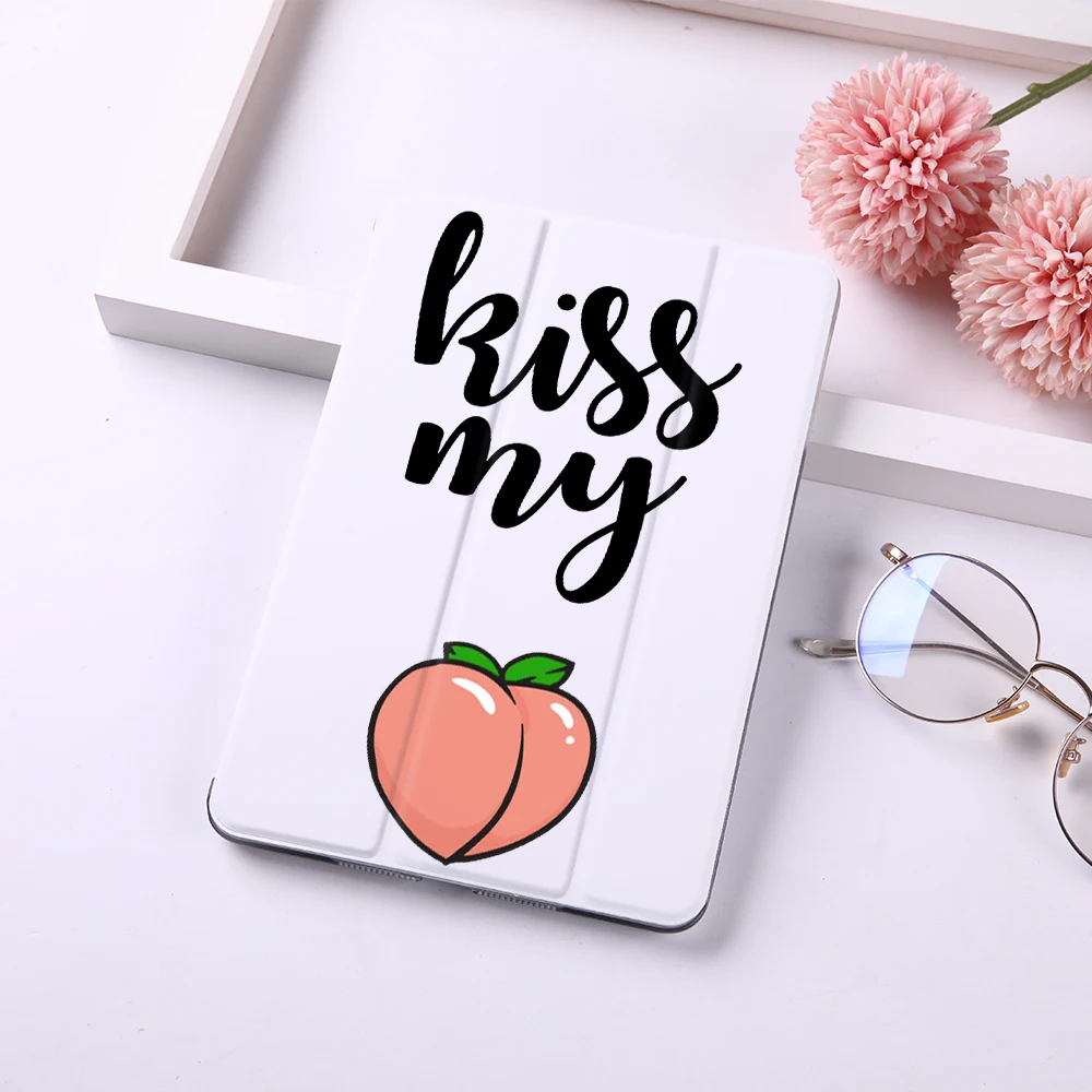 Чехол-книжка для iPad Pro 11 2020 Air 2 9 7 3 Mini 1 4 5 с изображением фруктов персиков |