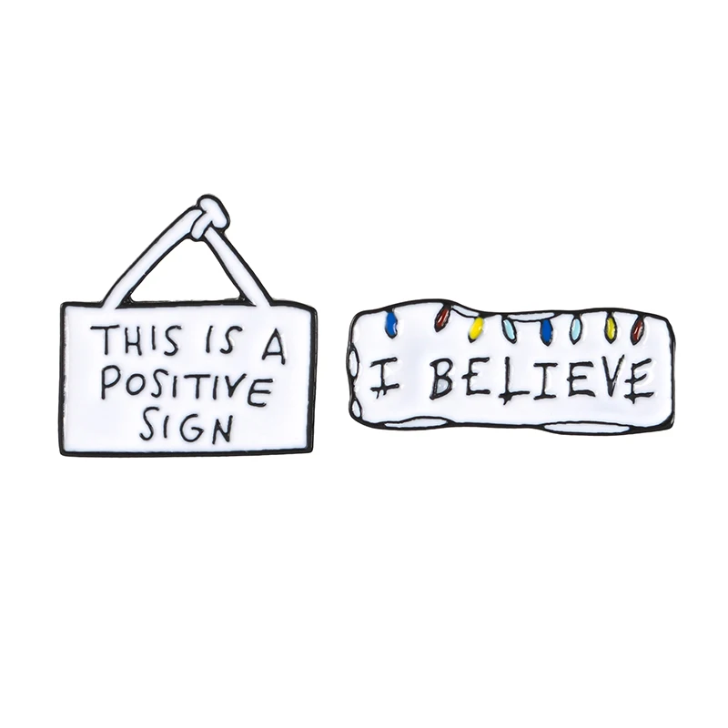 Я верю! Доска объявлений вдохновляющие цитаты заколки эмалевые значки Броши