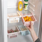 1 шт . органайзер для еды на холодильник регулируемая стойка Органайзер хранилище Ящик Контейнер полка для хранения на холодильник кухонная полка