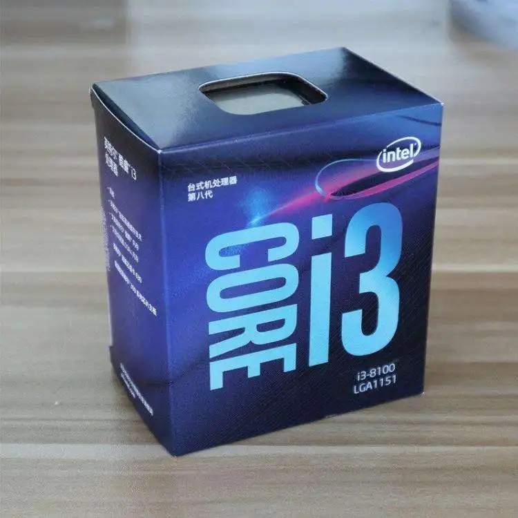 Процессор Intel Core i3-8100 i3 8100 3 6 ГГц четырехъядерный четырехпоточный ЦПУ 6M 85W LGA 1151