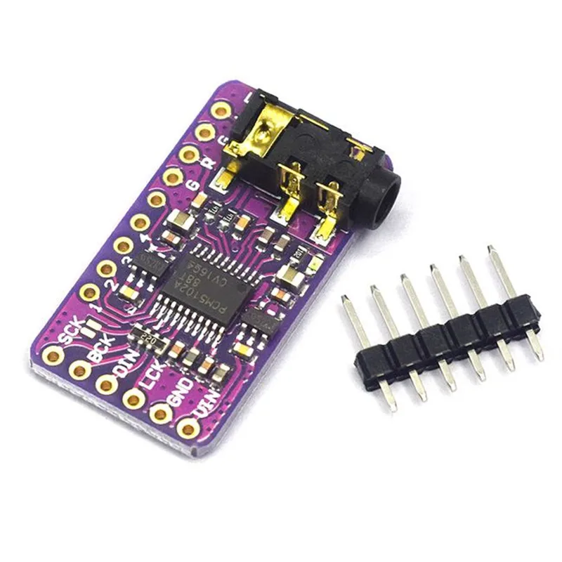 Интерфейс I2S PCM5102A DAC декодер GY PCM5102 модуль проигрывателя pHAT формат платы цифровой