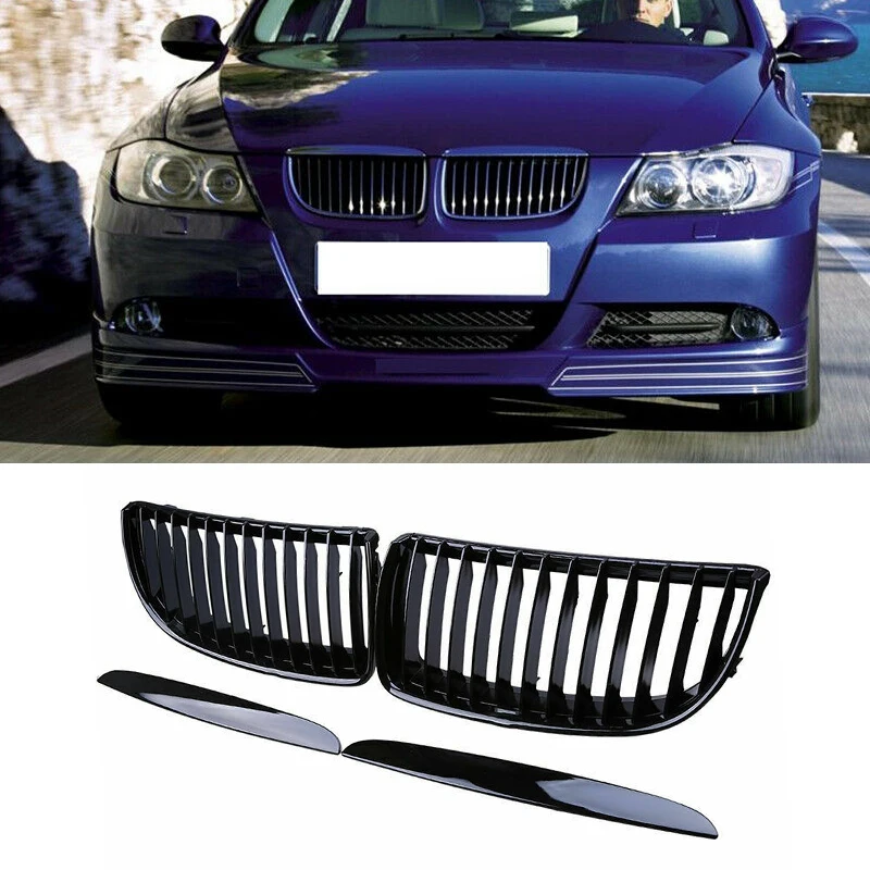 Решетки радиатора для переднего бампера BMW 3 серии E90 E91 2005-2008 51712151895 51712151896 |