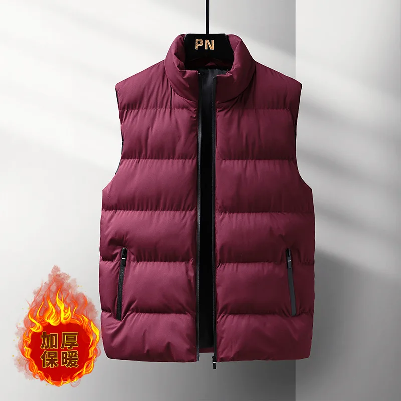 custom made 5XL Sleeveless Men Vest Jacket Winter Fashion Autumn Hip Hop Streetwear Jackets Male Oversize Loose Japanese Casual