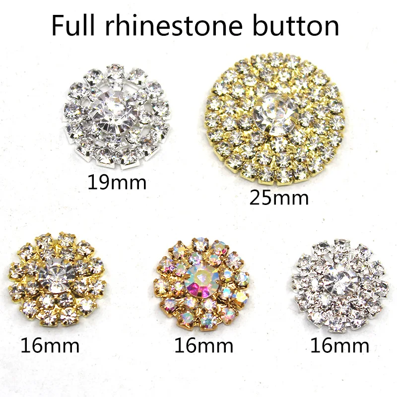 

HOT Sale 10Pcs Mix Size Needlework Sewing Rhinestone Buttons, Clothing Sewing Embellishment Accessories DIY Scrapbook Crafts