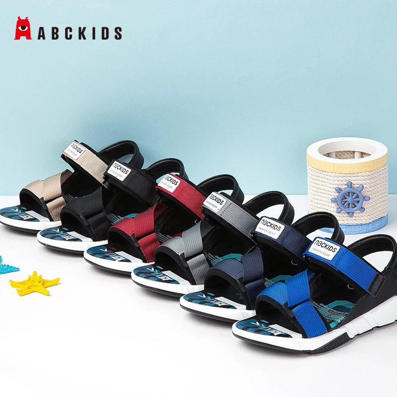 ABCkids/Новинка Летняя детская обувь Брендовые сандалии с открытым носком для