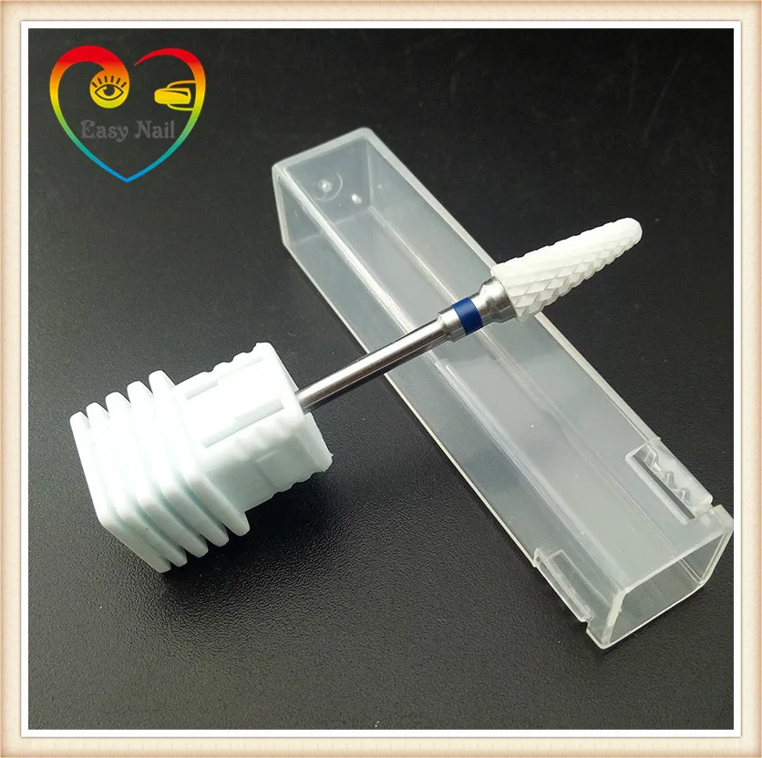 EasyNail ~ New! 1 шт. Pro. 3/32 ''Средний керамический сверло для ногтей цилиндрическая