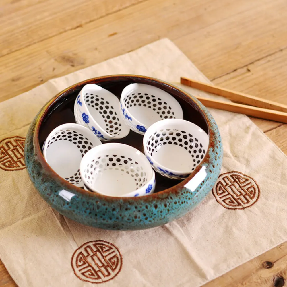 

1pc Hydroponic Flowerpot Ceramic Succulent Daffodil Flowerpot Garden Flowerpot