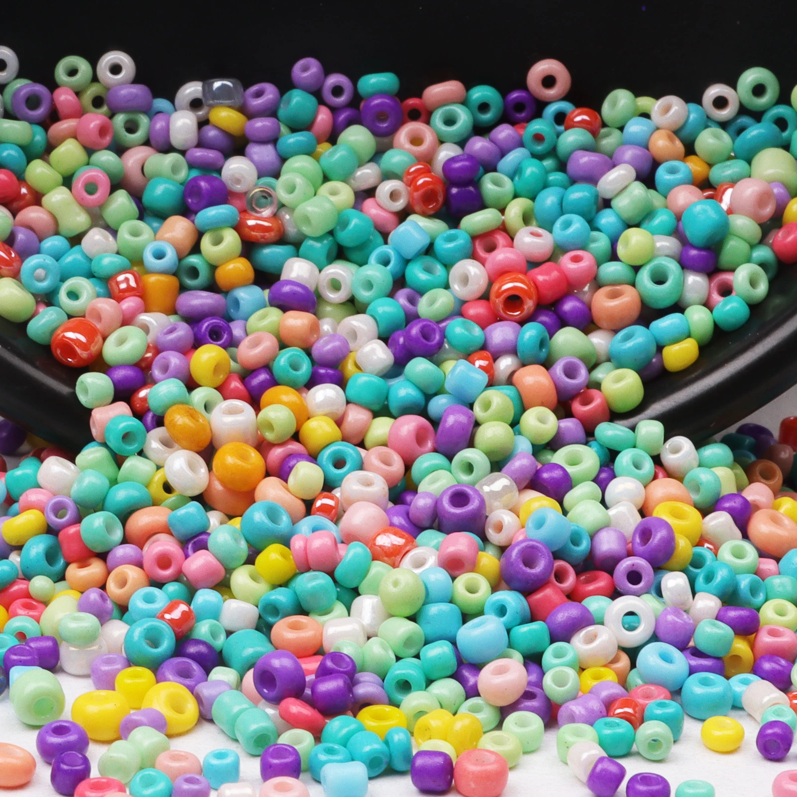 

Glass Seed Beads Bulk,2/3/4mm Craft Small Pony Jewelry Beads For DIY Craft Project Bracelet Necklace Jewelry Making