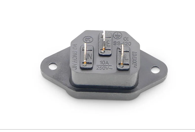 5 шт. 3P IEC 320 C14 с разъемом папа Панель Мощность входные гнезда разъёма AC 250V