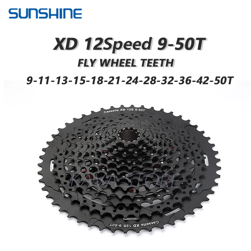 Кассета SUNSHINE XD 12 Скоростей 9-50T Звездочка для горного велосипеда SRAM GX EAGLE Freewheel |