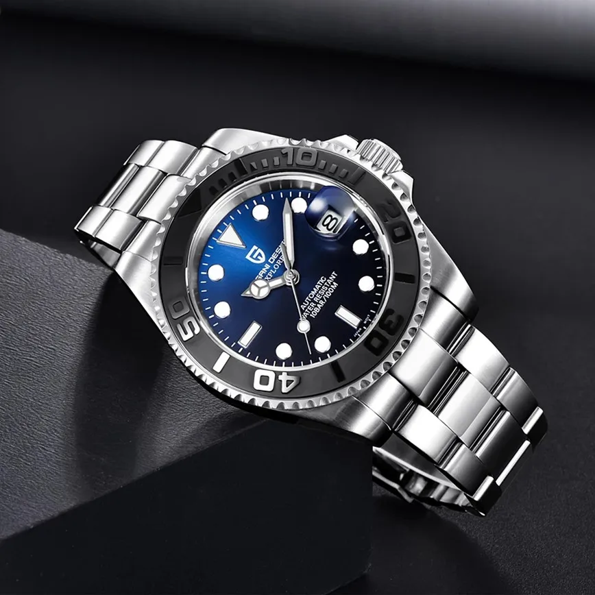 

PAGANI DESIGN Mechanical Business Ceramic Bezel Watch NH35 100M Waterproof Luminous Watch men Stainless Steel Luxury Men watches