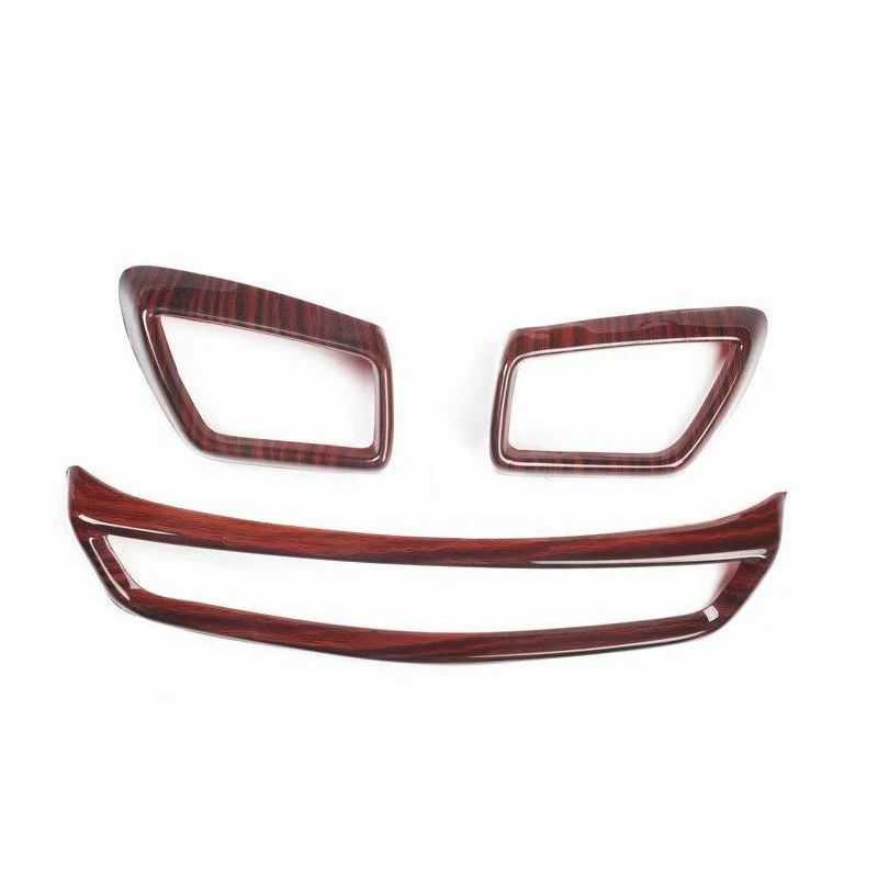 

For Nissan X-Trail 2014-2017 Wood ABS Car Front Air Conditioner Vent Outlet Cover Trim Moldings Car Styling Accessories