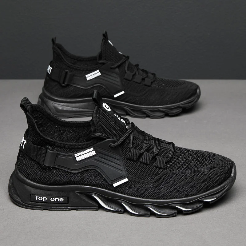 Xiaomi Mijia Flying Woven Men'S Running Shoes 2021 Summer New Sports Shoes Breathable Mesh Soft Sole Casual Shoes Men'S Sneakers