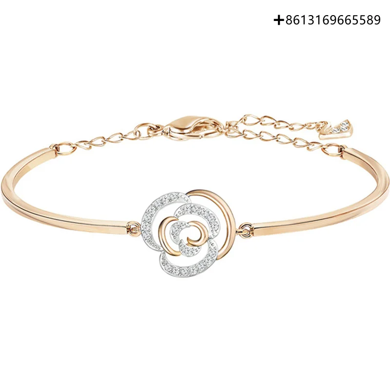 

Оригинальный перезапечатанный Высококачественный Браслет HERO 1:1 SWA двухцветный романтический розовый золотистый браслет с конвертом с лого...