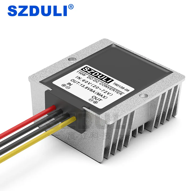 36V 48V 60V to 13.8V 8A DC Buck Converter 20-72V Vehicle Power Transformer CE RoHS | Inverters &amp Converters
