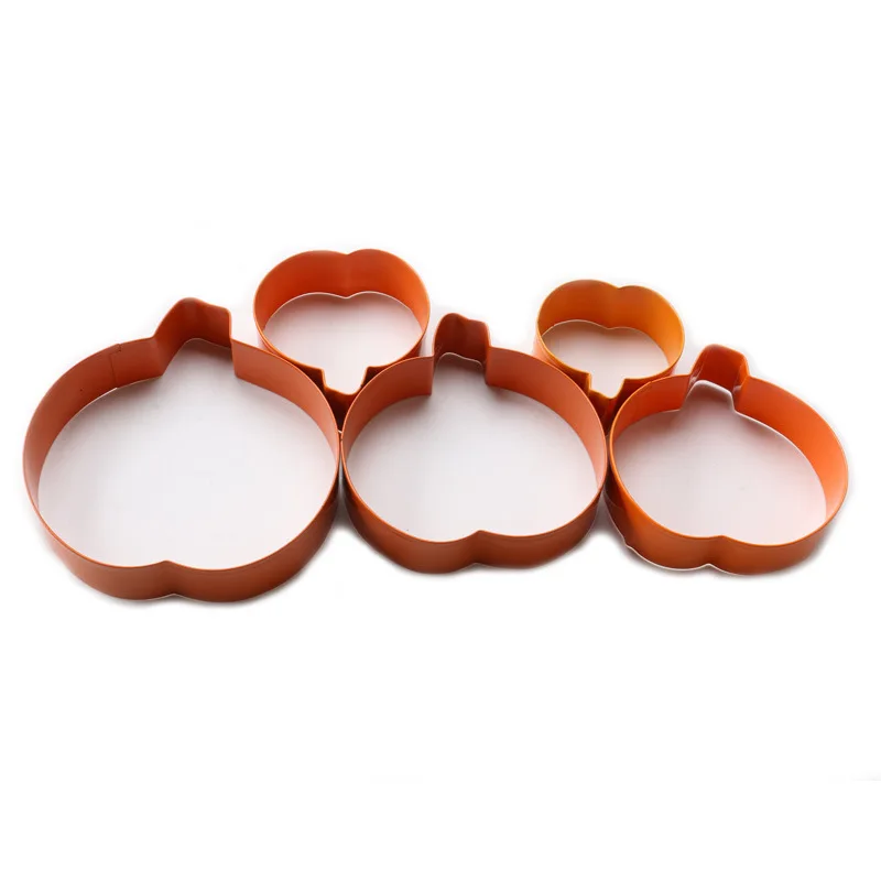 5 шт./компл. 3D форма тыквы резак для печенья набор из нержавеющей стали формы торта
