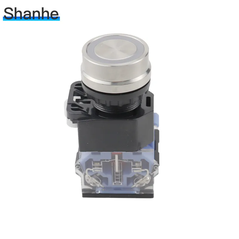 LA38 22mm 30mm Push Button switch 1NO 1NC Momentary Latching Stainless Steel Front | Обустройство дома