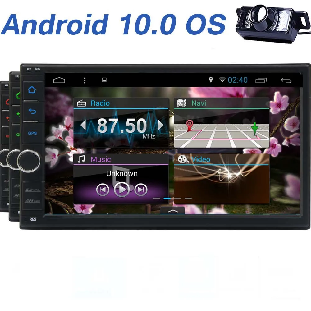 

Double Din Car Stereo with Backup Camera Bluetooth Car Radio Android 10.0 7inch Touch Screen MP5 Player Support GPS Navigation