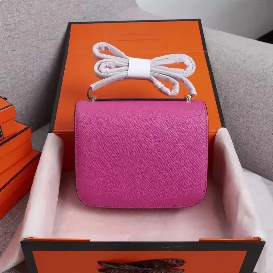 

Luxury H classic Constance ladies gold buckle flight attendant bag designer shoulder bag